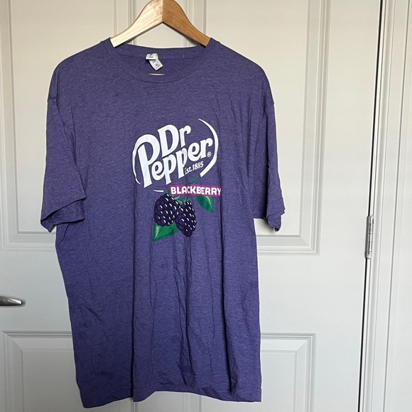 Tultex Tops - Tultex Dr Pepper blackberry Grape Purple Graphic T-Shirt XL Unisex